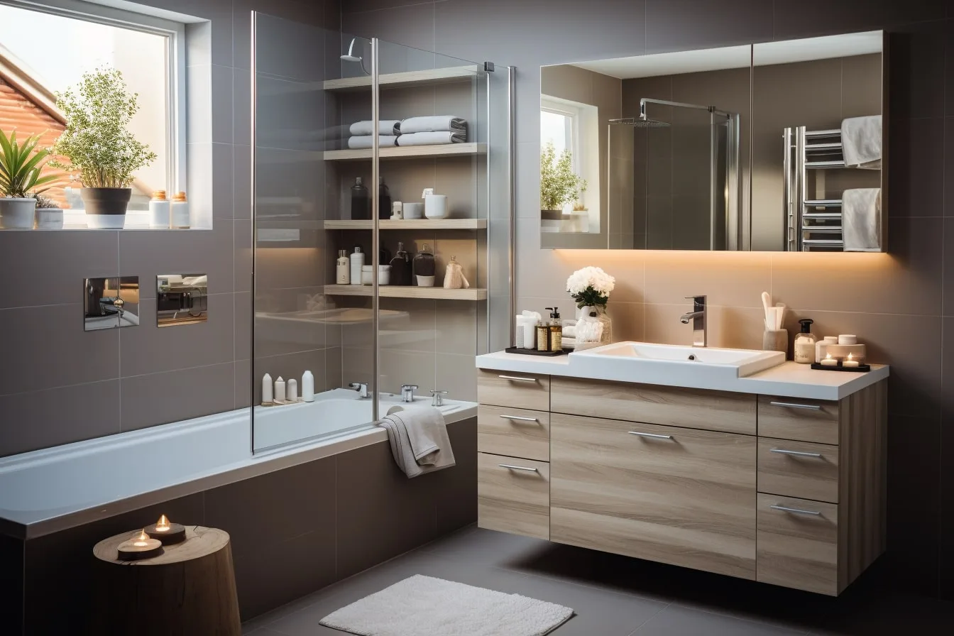 Uma casa de banho pequena e bonita, com arrumação - IKEA