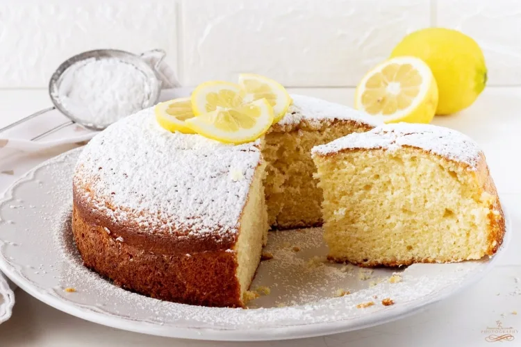 Bolo de limão, mel e canela