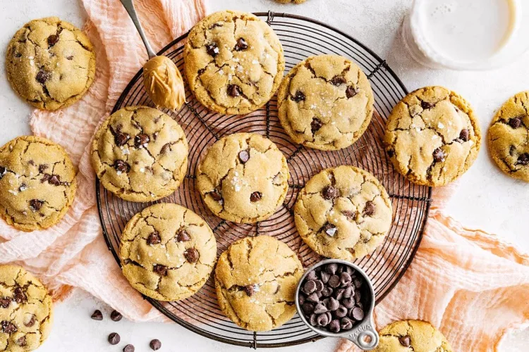 Biscoitos com pepitas de chocolate