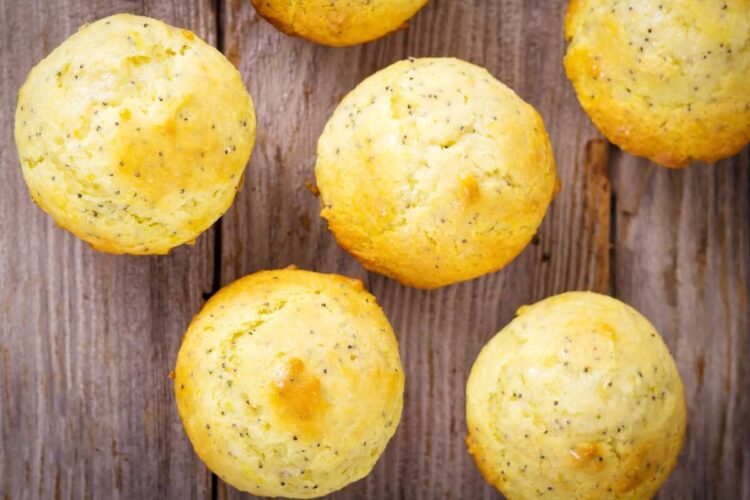 muffins de limão com sementes de chia