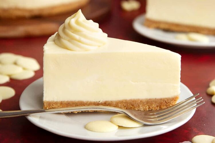 Cheesecake de chocolate branco