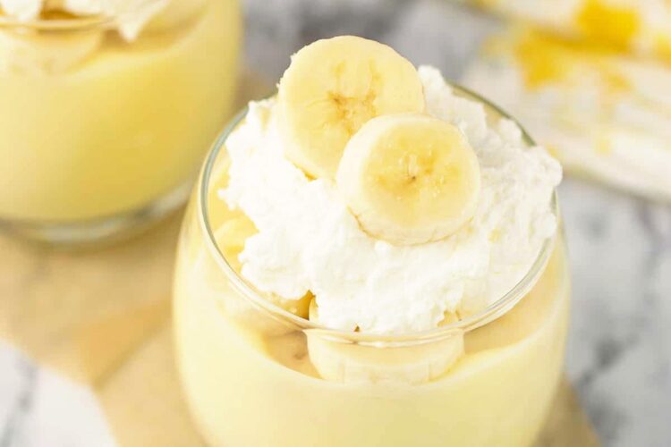 mousse de banana e iogurte grego