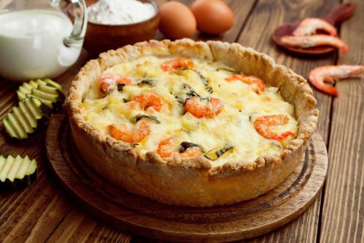 Quiche de camarão