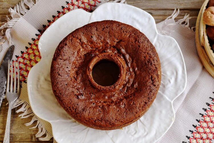 Bolo de café e mel